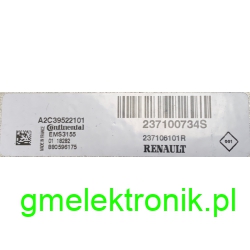 DUMP - RENAULT - CONTINENTAL - EMS3155 - A2C39522101 - 237100734S - 237106101R - RD6RD6227700